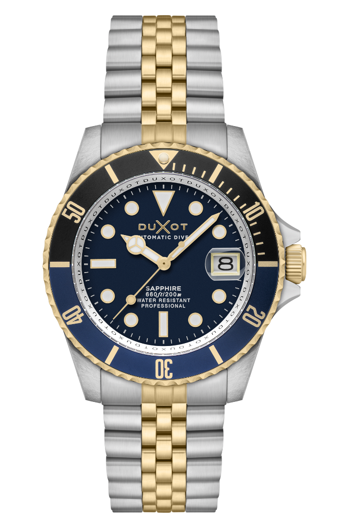 Two tone best sale dive watch