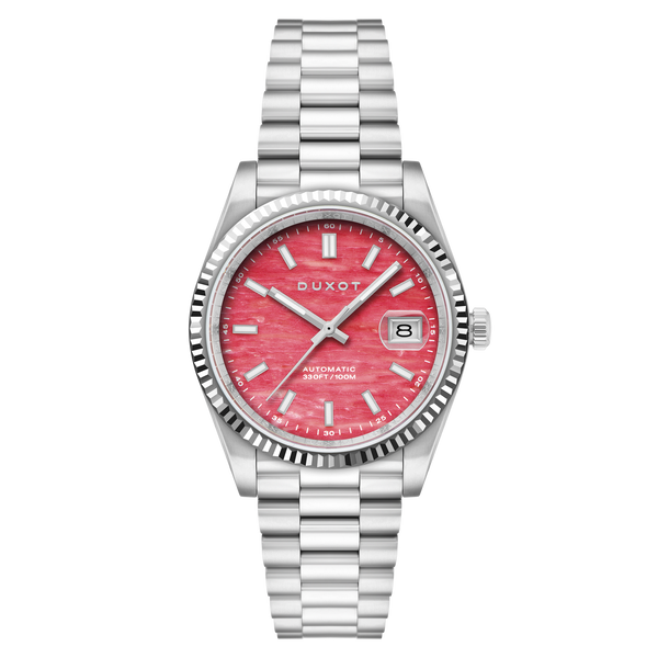 Pink Opal | Marcel Automatic Lapidary Limited Edition – Duxot Watches Pink Opal | Marcel Automatic Lapidary Limited Edition – Duxot Watches