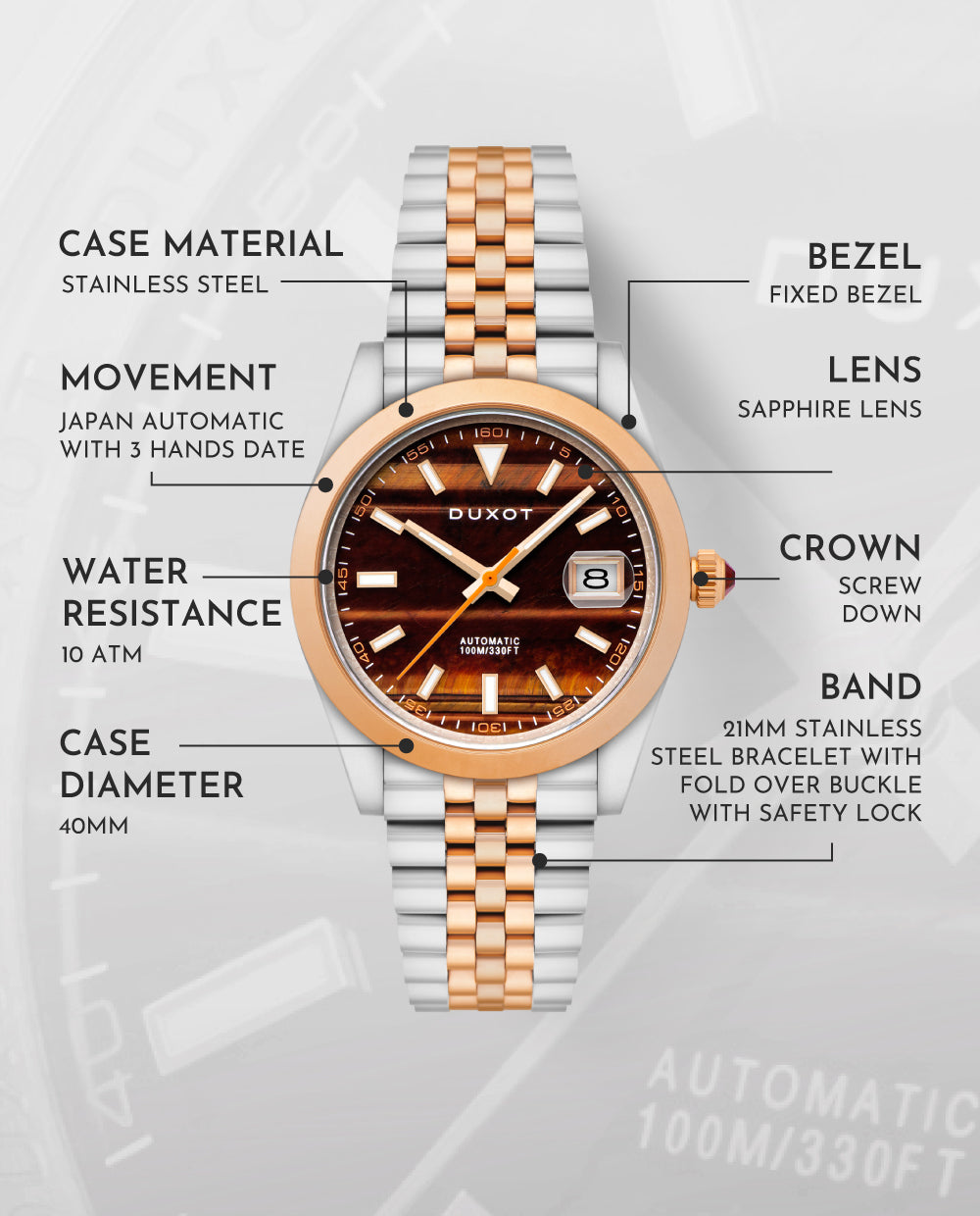 Vezeto Automatic Limited Edition DX-2061 – Duxot Watches