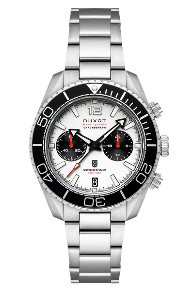 Buff White | Tiburon Chronograph – Duxot Watches