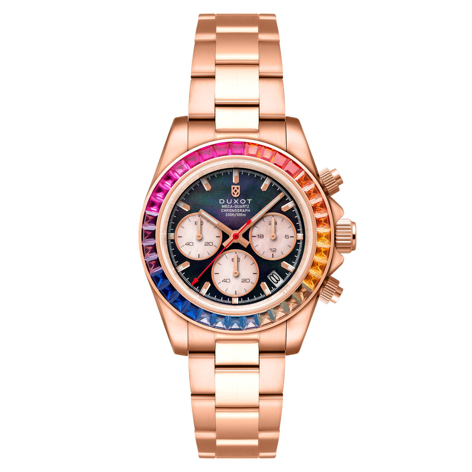 Duxot Accelero Rainbow Chronograph — Black