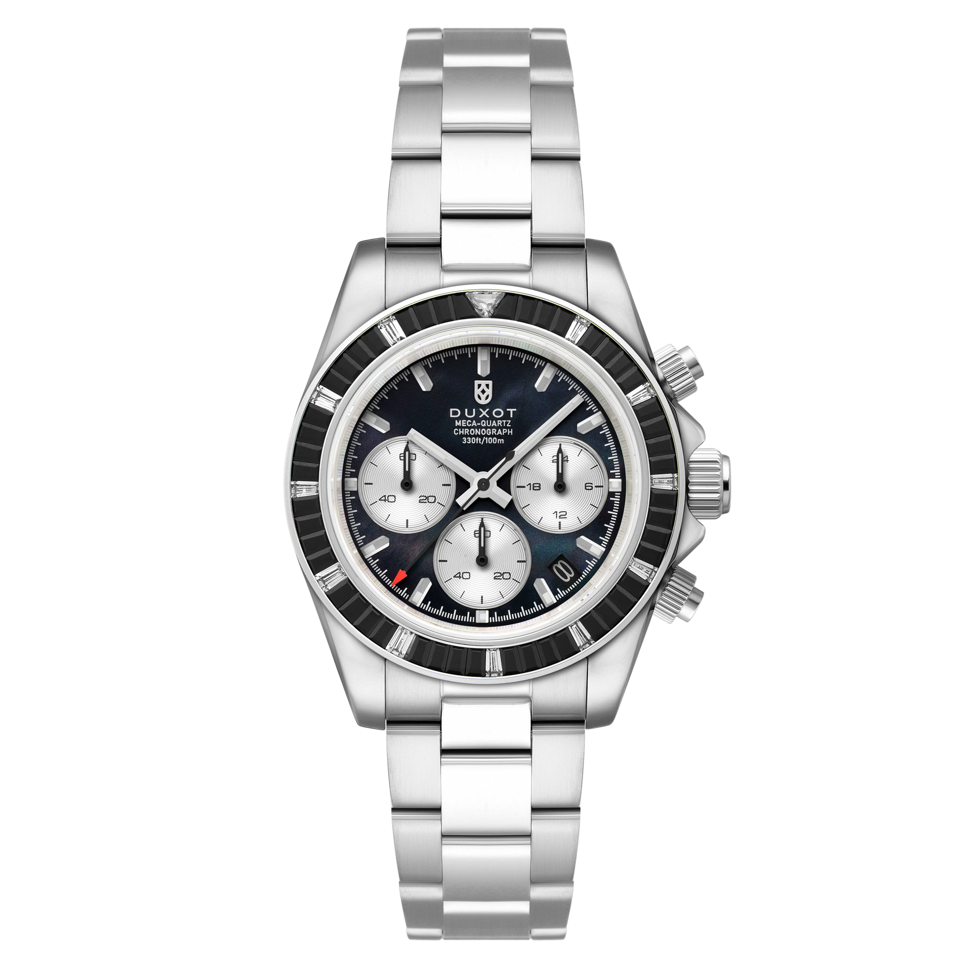 Pearl Silver | Accelero Rainbow Chronograph – Duxot Watches