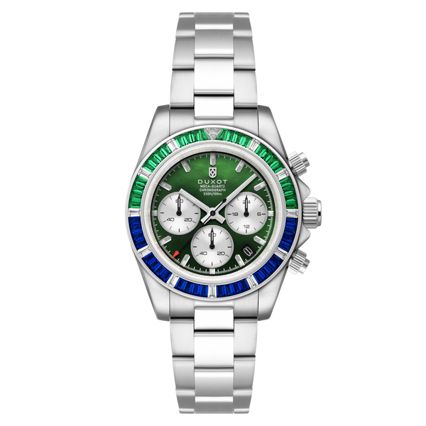 Pearl Green | Accelero Rainbow Chronograph – Duxot Watches
