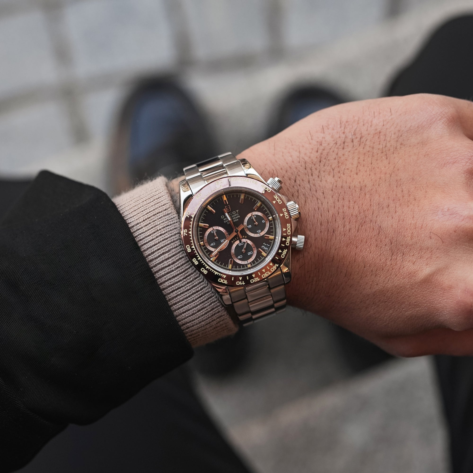 Chestnut Brown | Accelero Chronograph – Duxot Watches