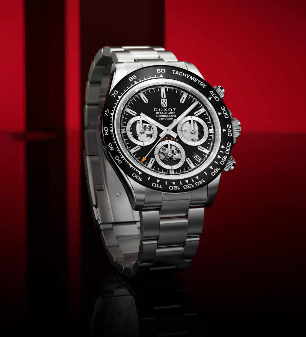 クラシック ArturoToscaniniTheCompleteRCA Collection Accelero Chronograph Compax Skeleton Edition – Duxot Watches
