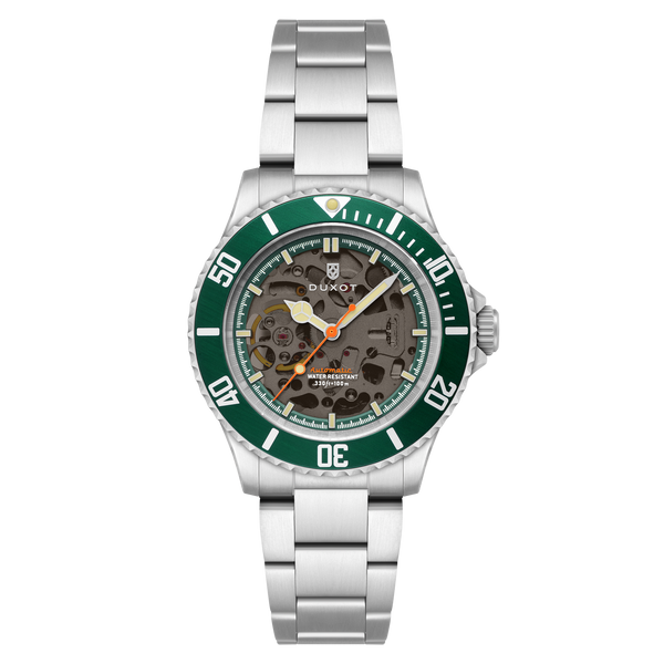 Poker Green | Atlantica Skeleton Diver Automatic – Duxot Watches