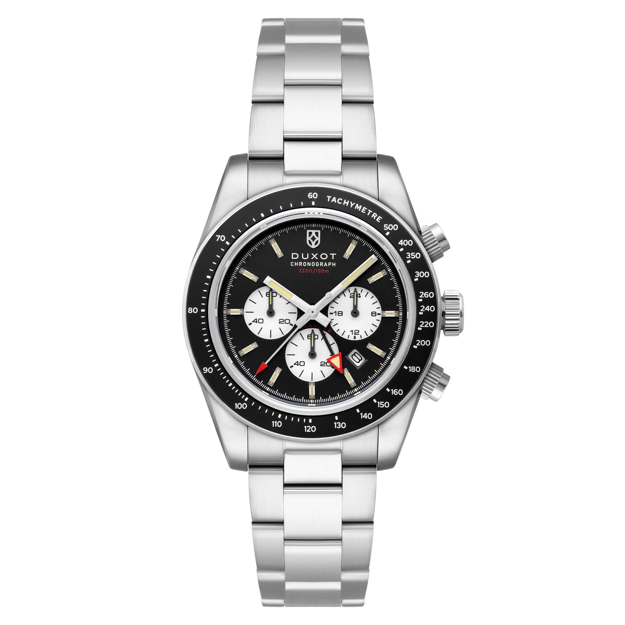Duxot Vitesse Dual Time Chronograph — Black