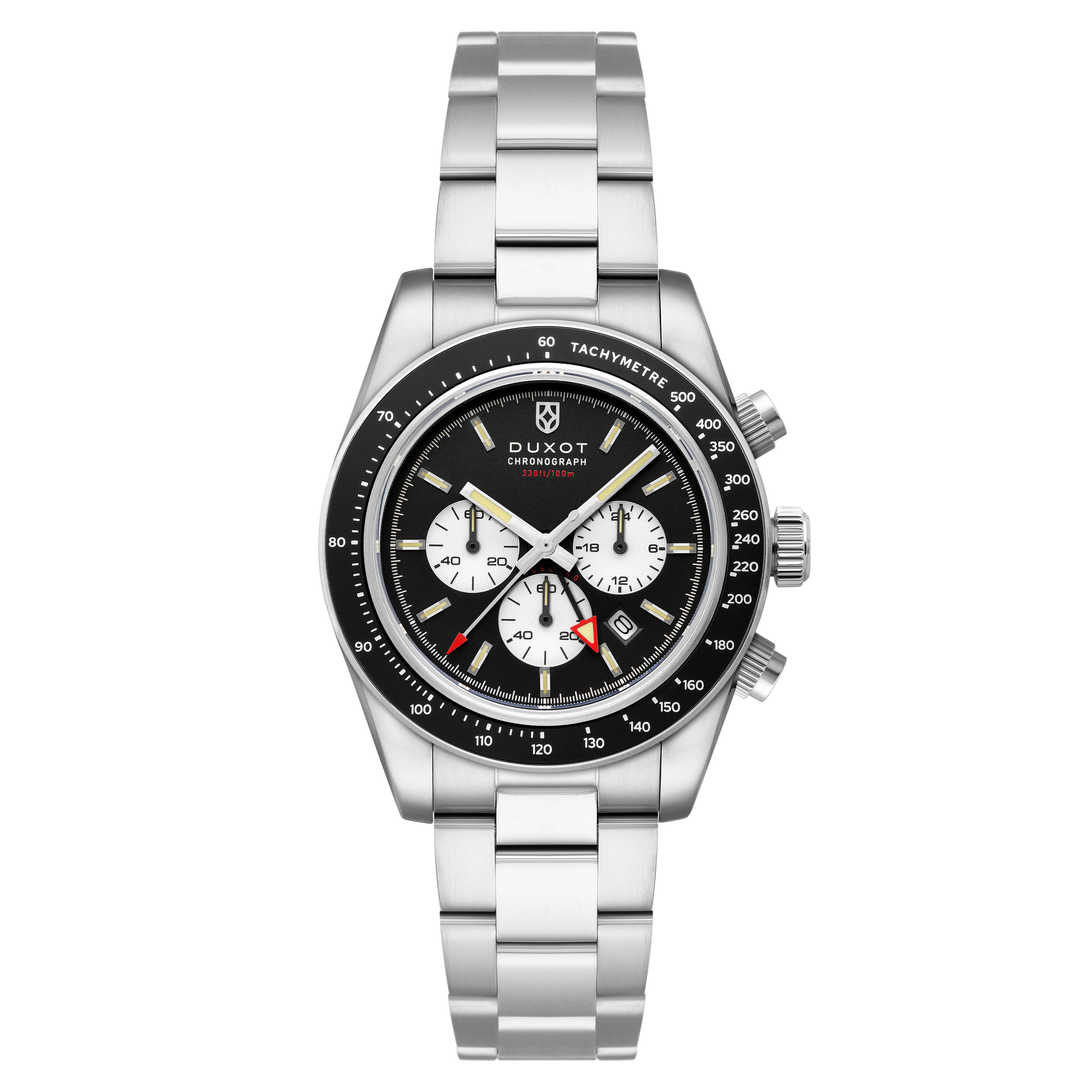 ティガウォック Charcoal Black | Vitesse Dual Time Chronograph – Duxot Watches