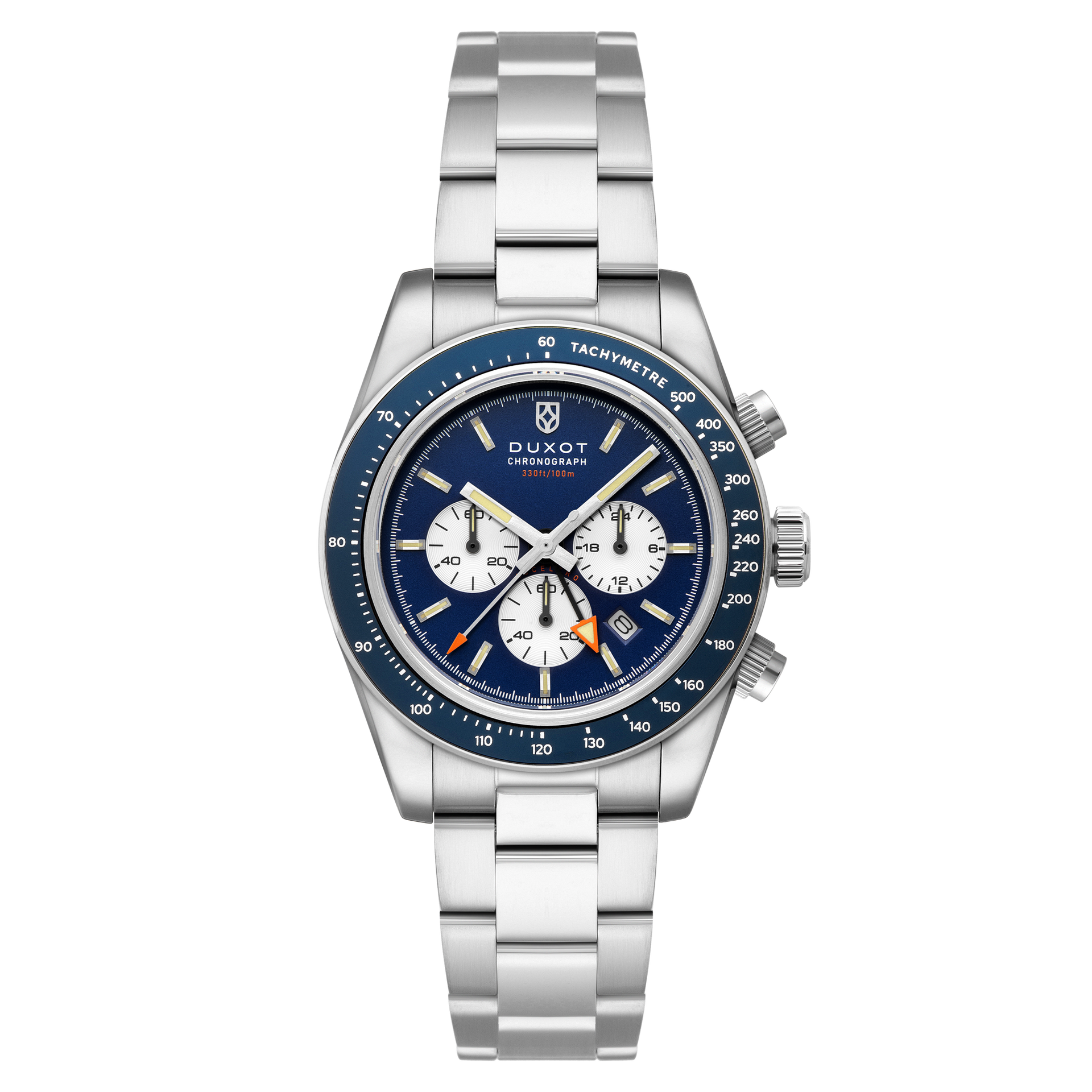 Ice Blue | Vitesse Dual Time Chronograph – Duxot Watches