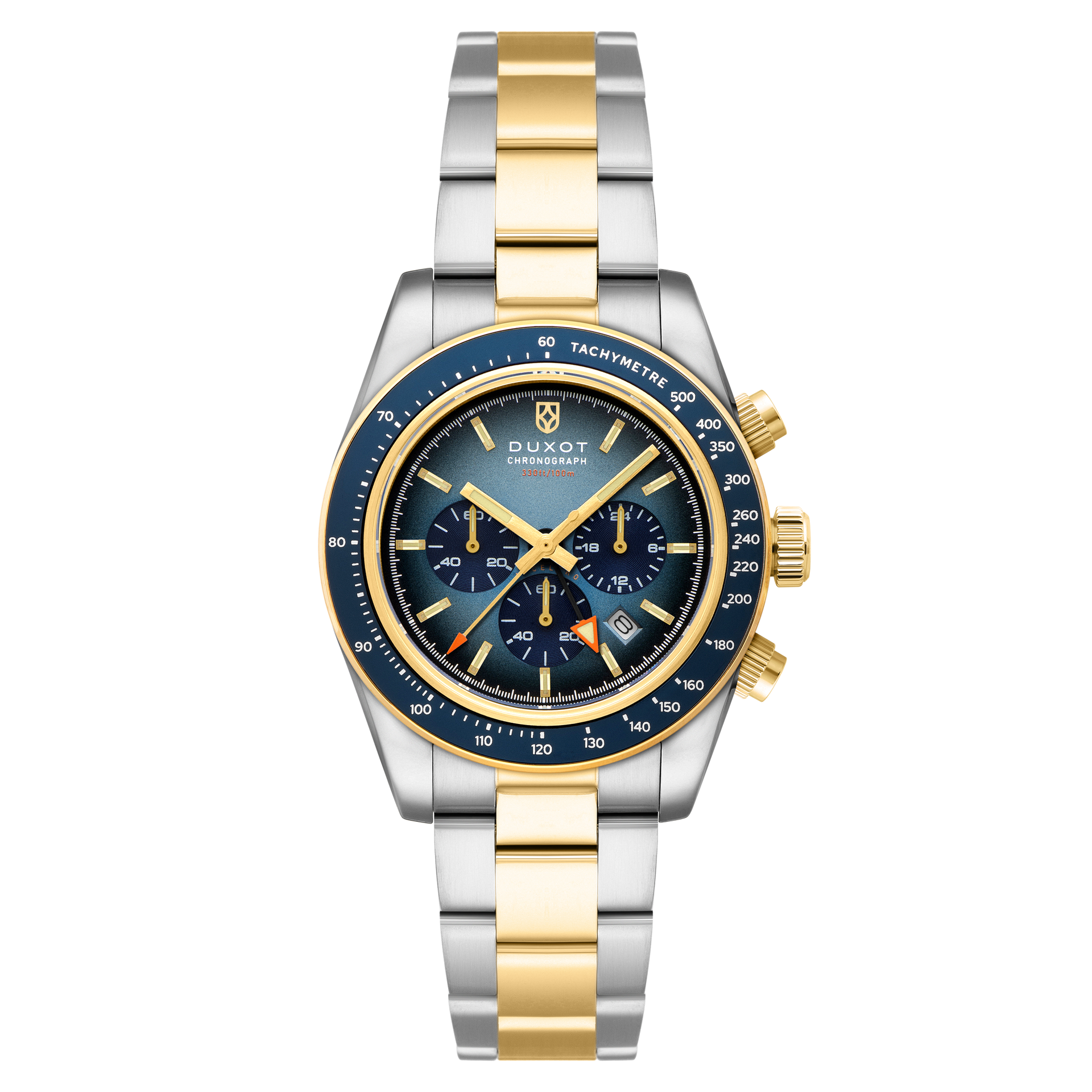 Cobalt Blue | Vitesse Dual Time Chronograph – Duxot Watches