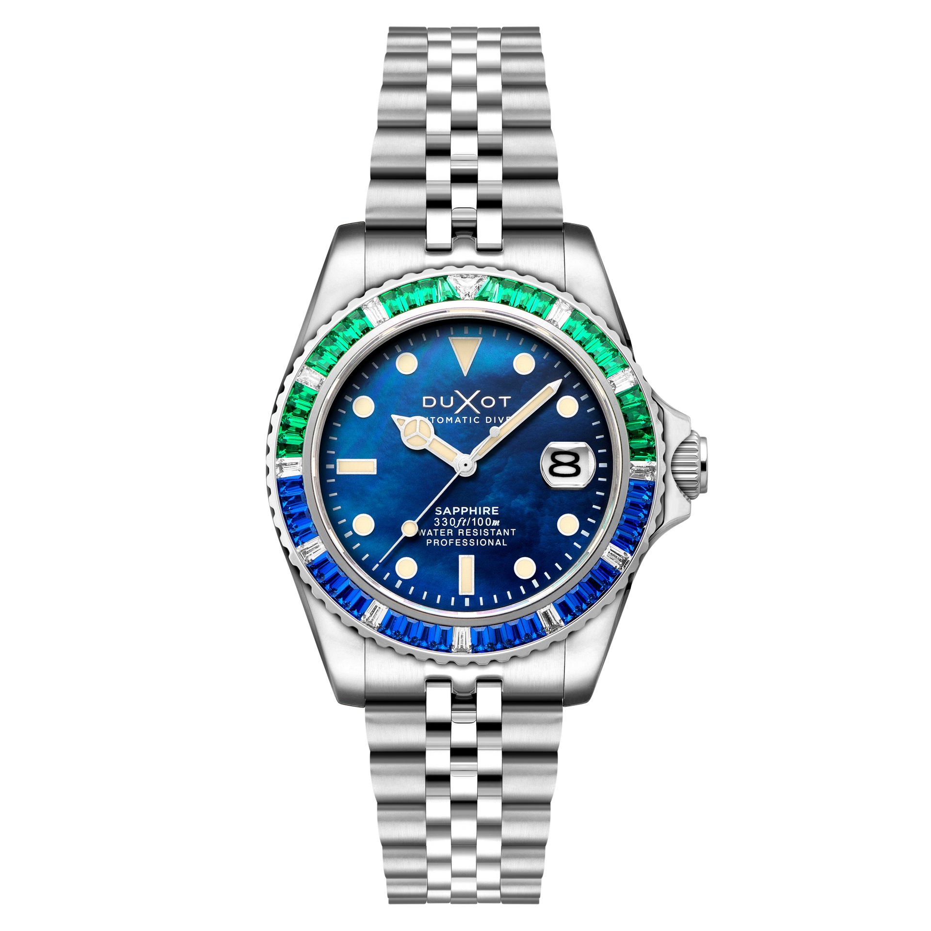 Blue Mop | Atlantica 40 Rainbow Automatic – Duxot Watches