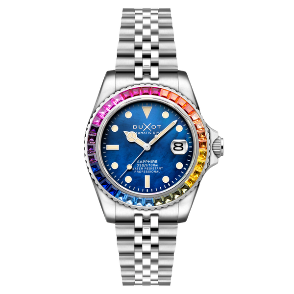 Blue Mop | Atlantica 40 Rainbow Automatic – Duxot Watches