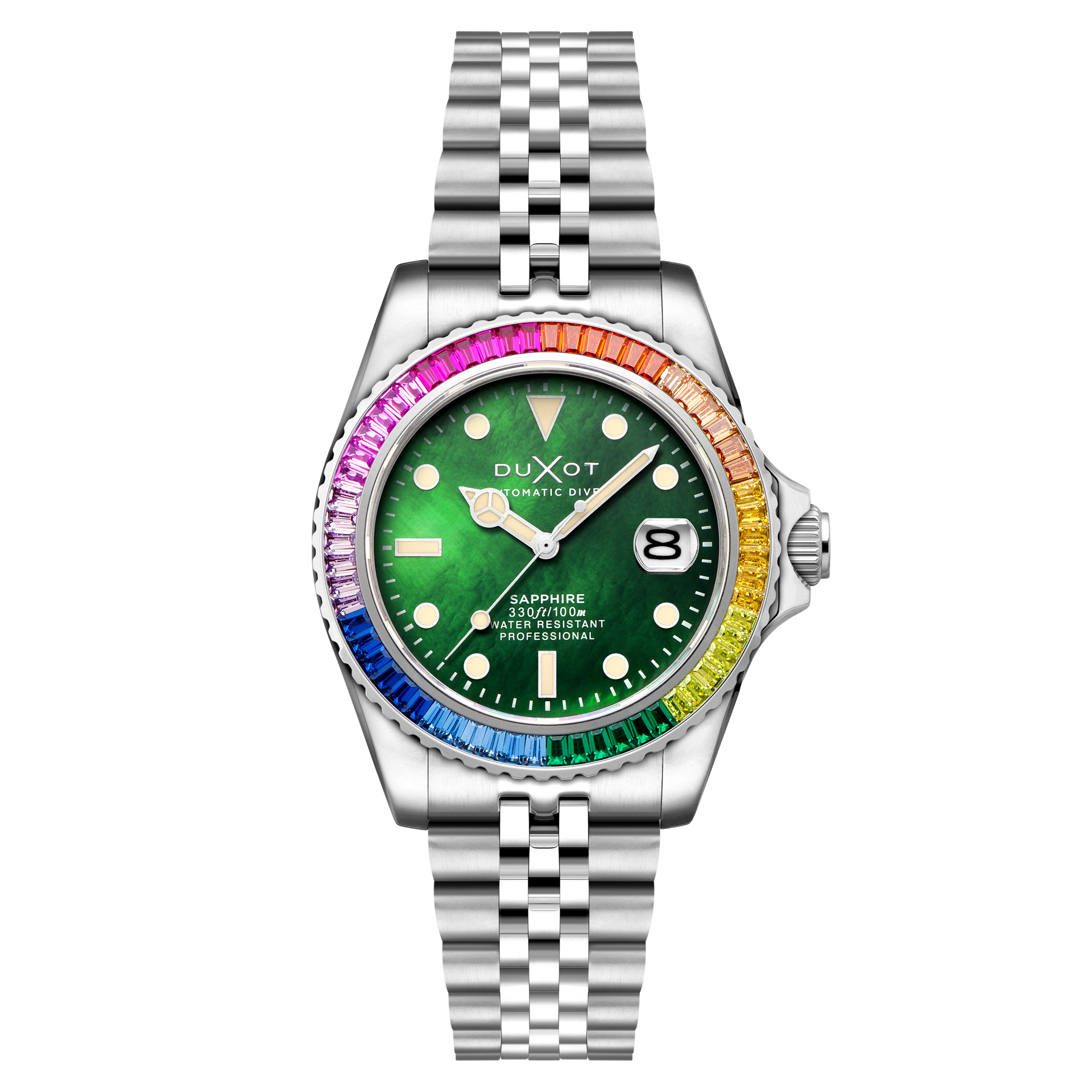 Green Mop | Atlantica 40 Rainbow Automatic – Duxot Watches