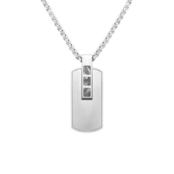 Shiny Silver Meteorite | Accelero Dog Tag – Duxot Watches