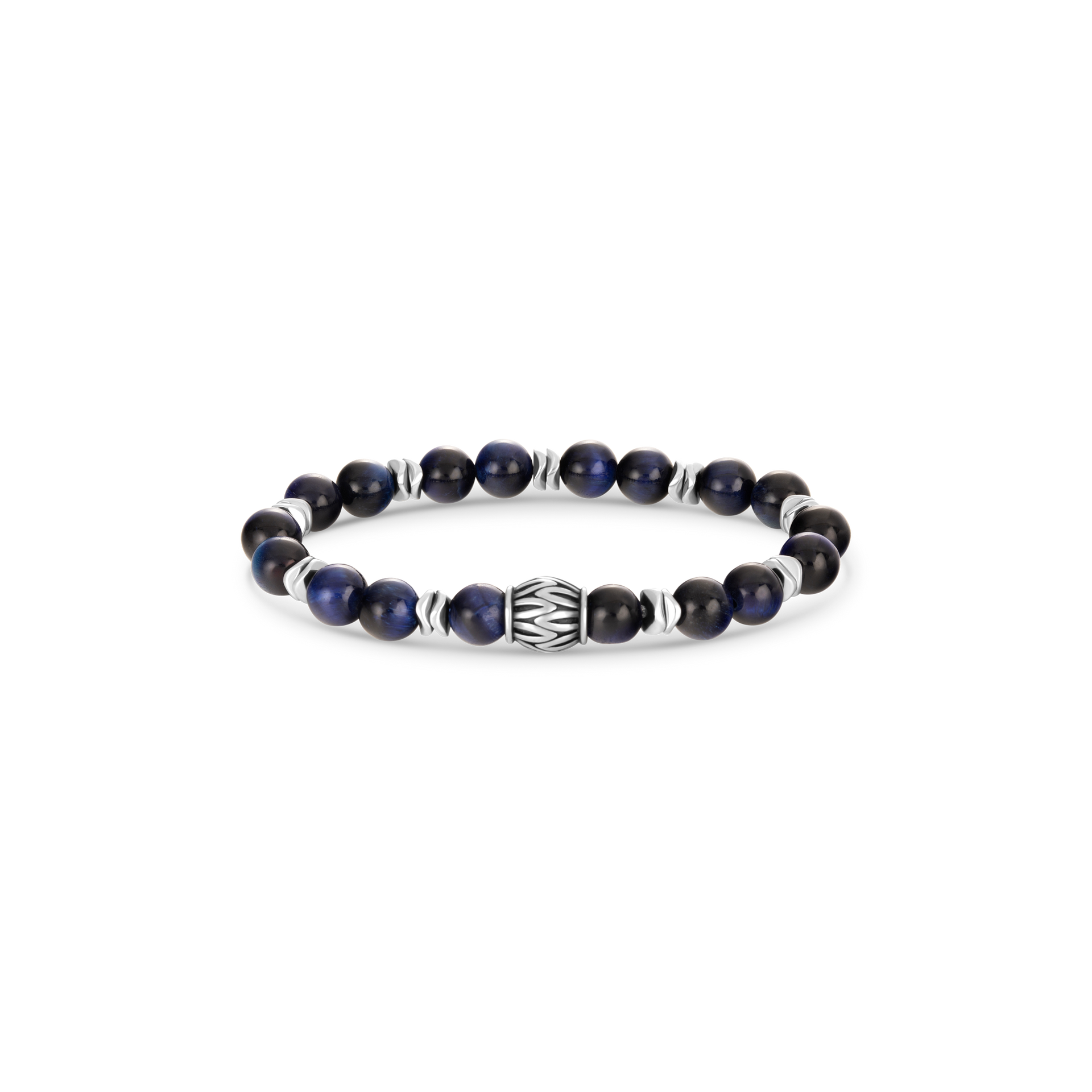 Blue Tiger Eye And Hematite Stones
