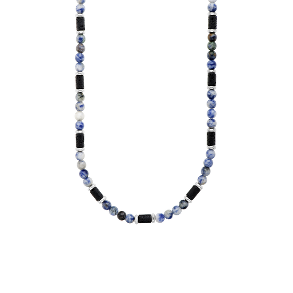 Onyx , Lava Stones | Atlantica Stone Beaded Necklace – Duxot Watches