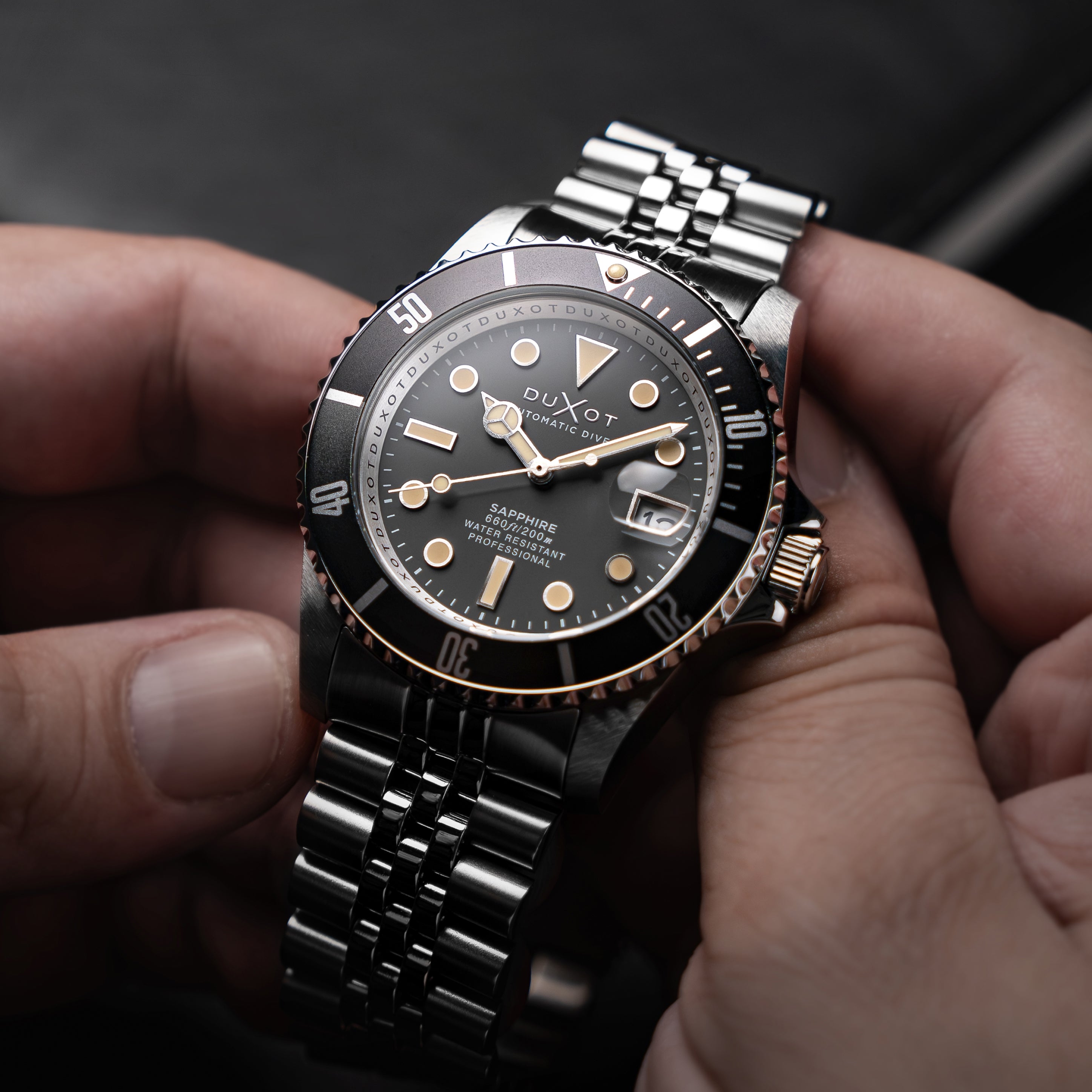 Charcoal Grey | Atlantica Diver Automatic – Duxot Watches