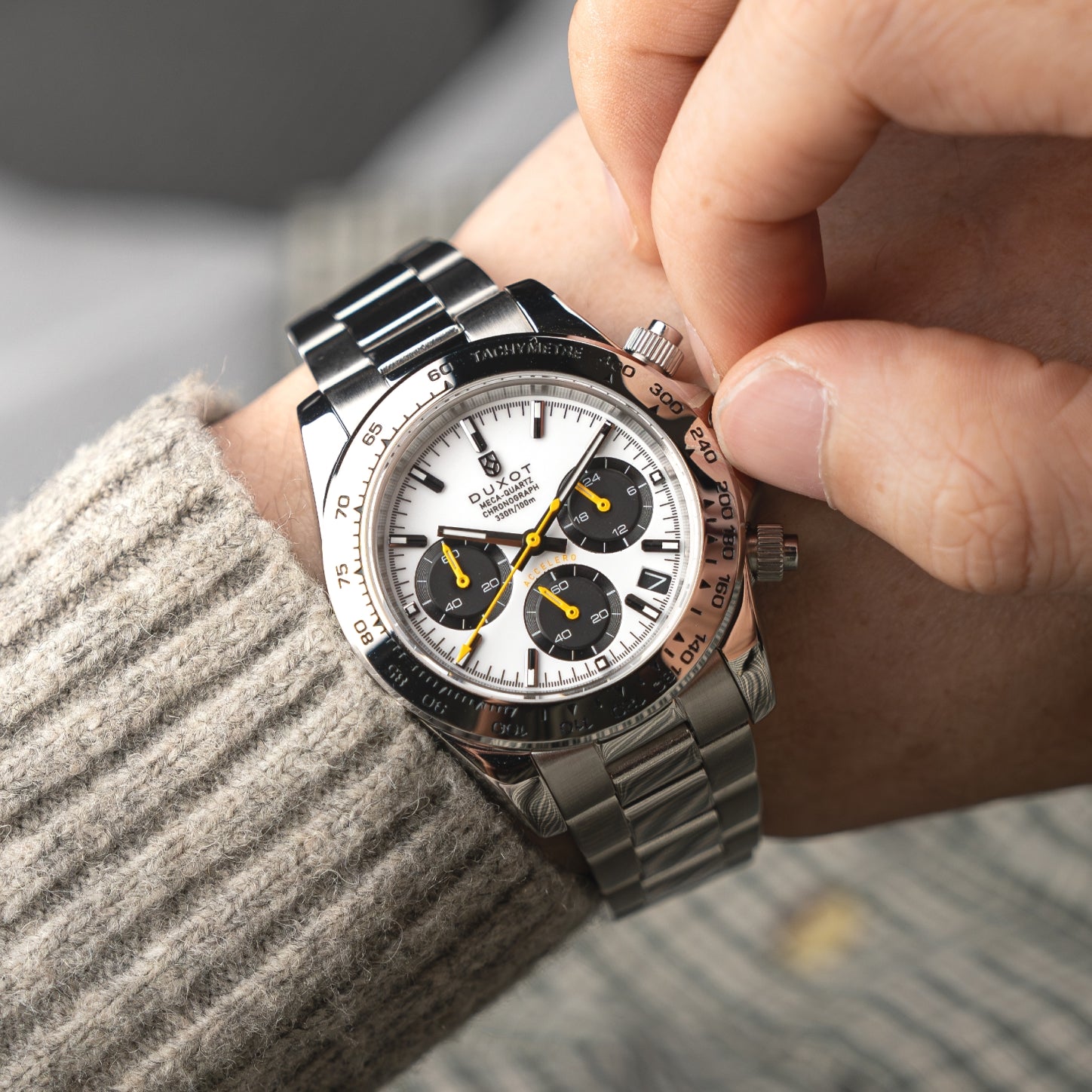 Star White | Accelero Chronograph – Duxot Watches