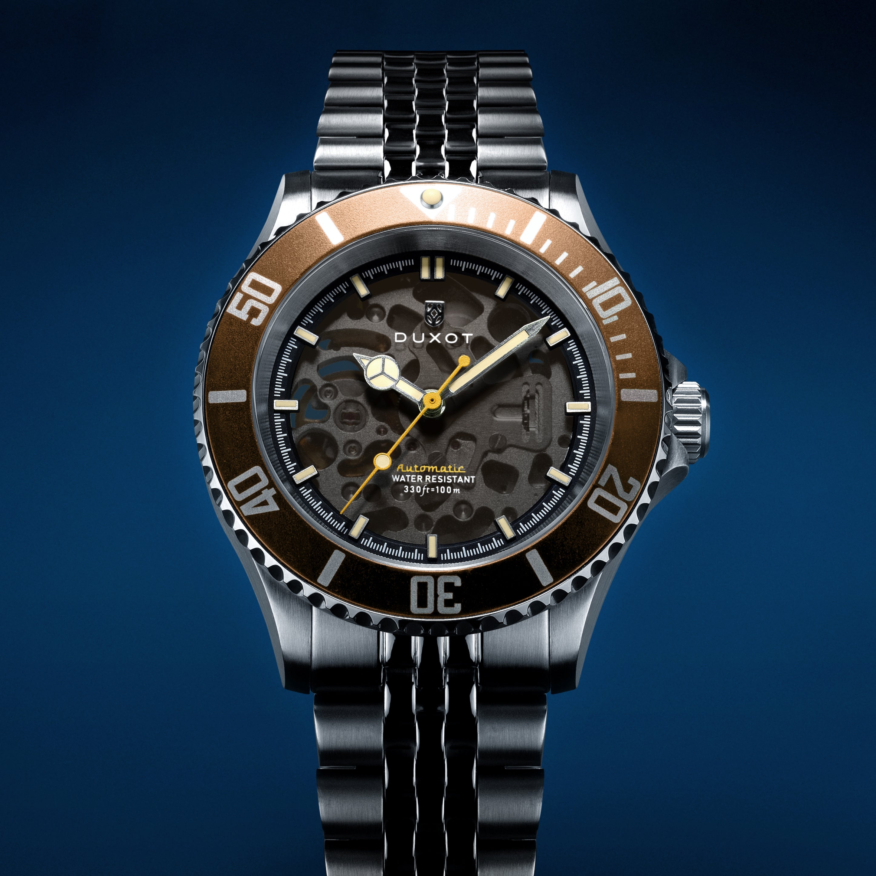 d*l様 US極悪デスメタリックハードコア 再発盤 SUFFOKATE Oakl Burnt Almond | Atlantica Skeleton Diver Automatic – Duxot Watches