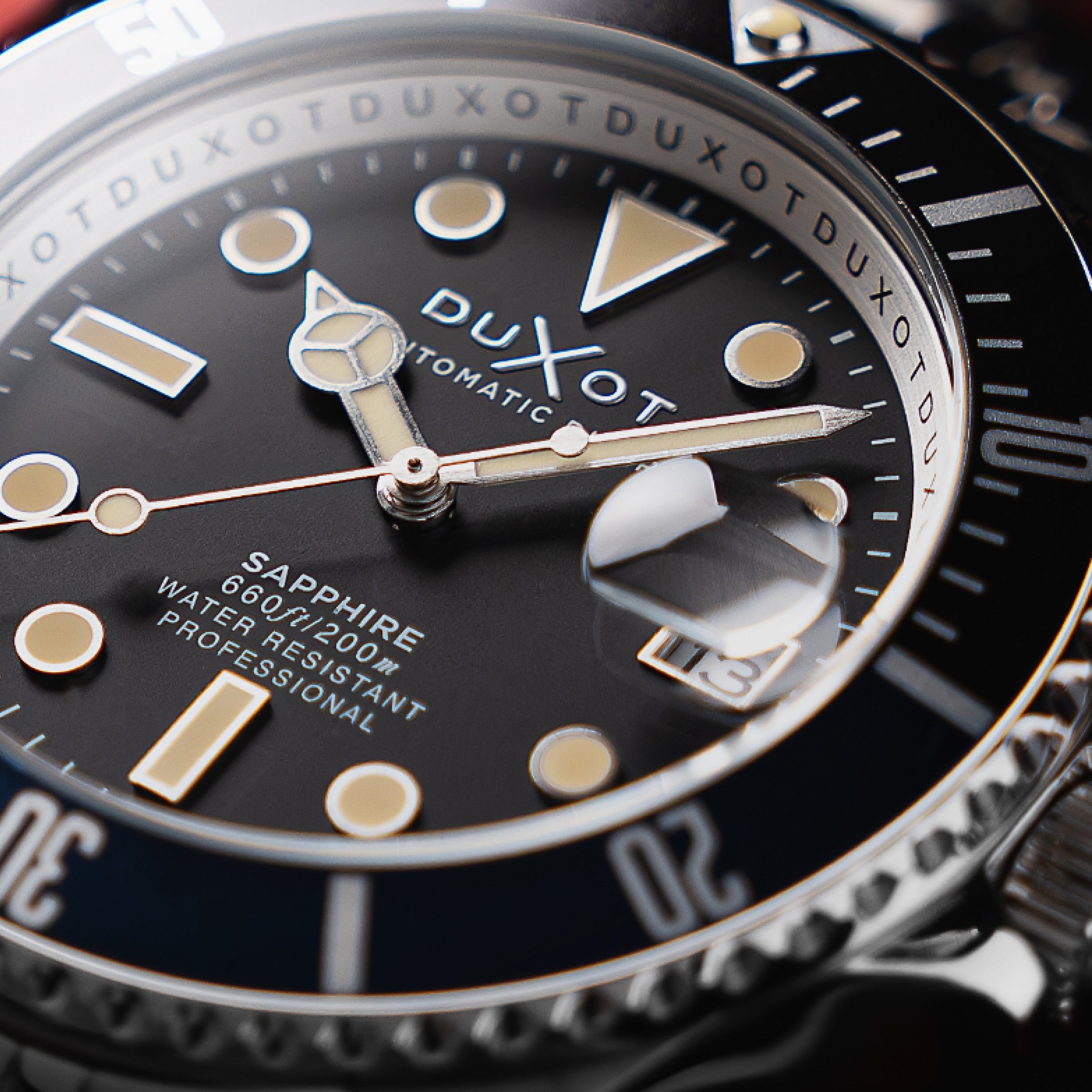 Oil Black | Atlantica Diver Automatic – Duxot Watches