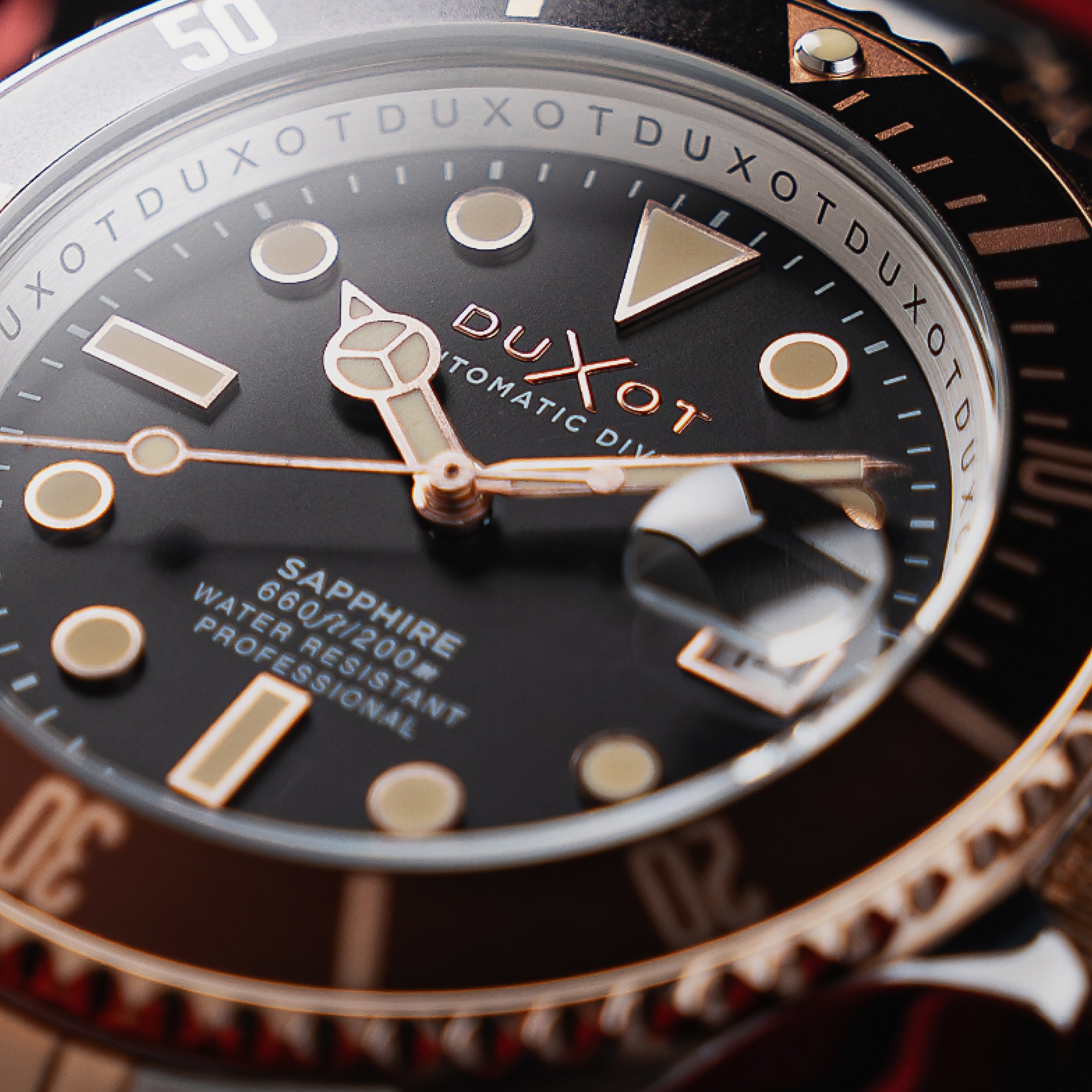 Two Tone Brown | Atlantica Diver Automatic – Duxot Watches