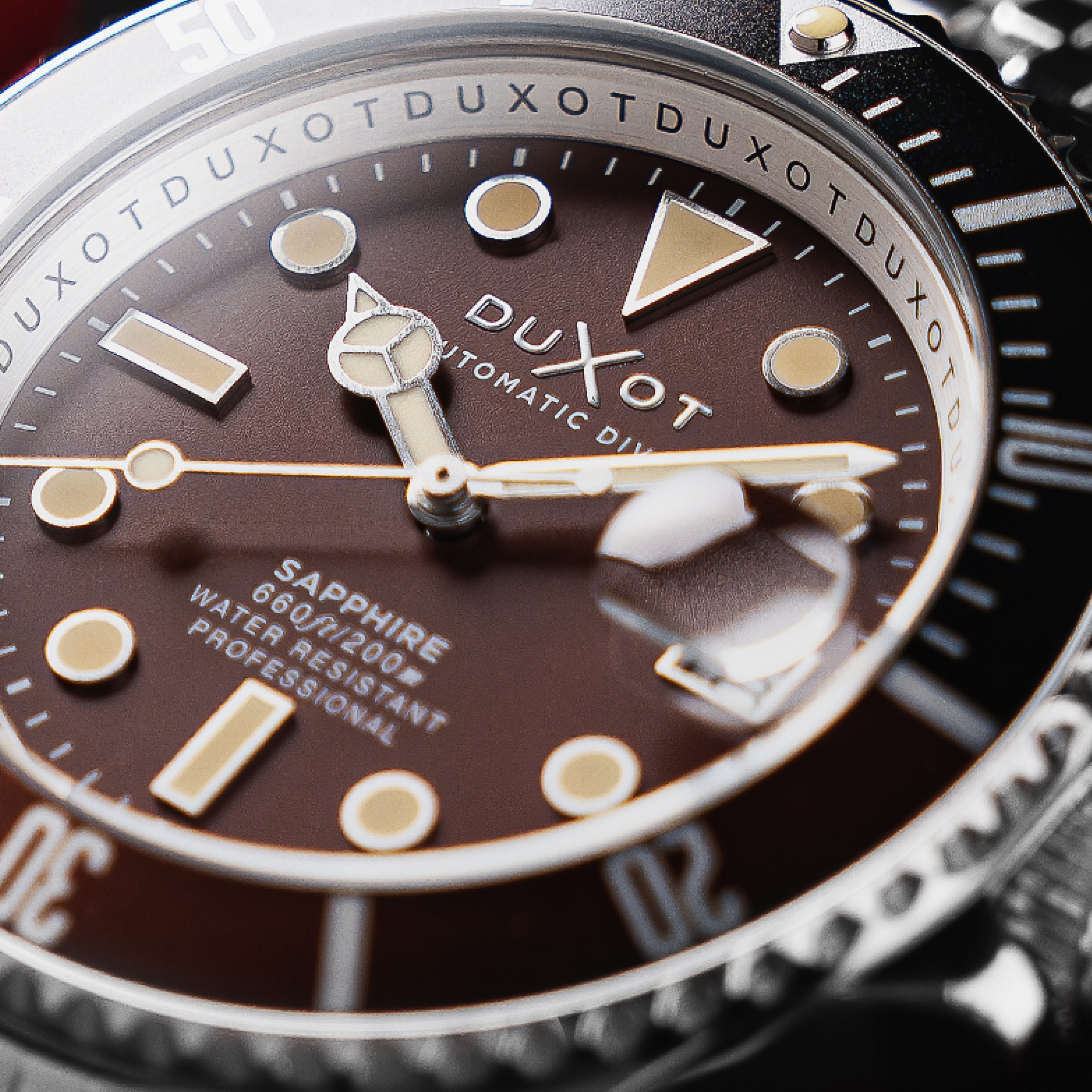 Chocolate Brown | Atlantica Diver Automatic – Duxot Watches
